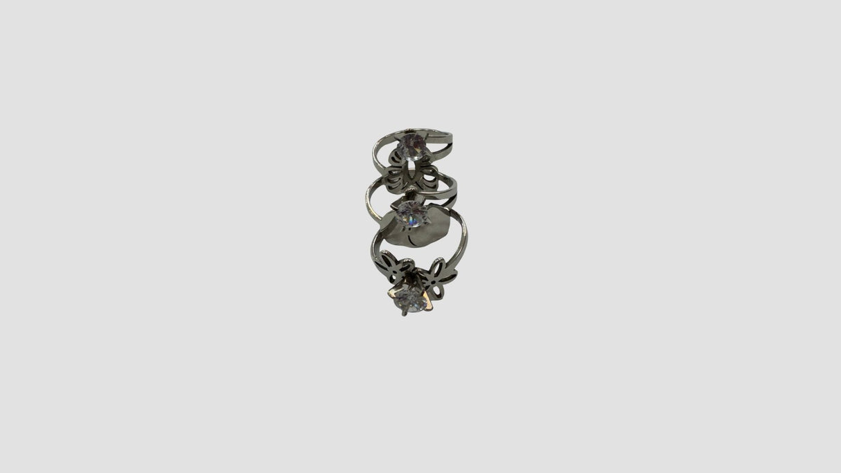 Anillo acero quirúrgico mujer 41