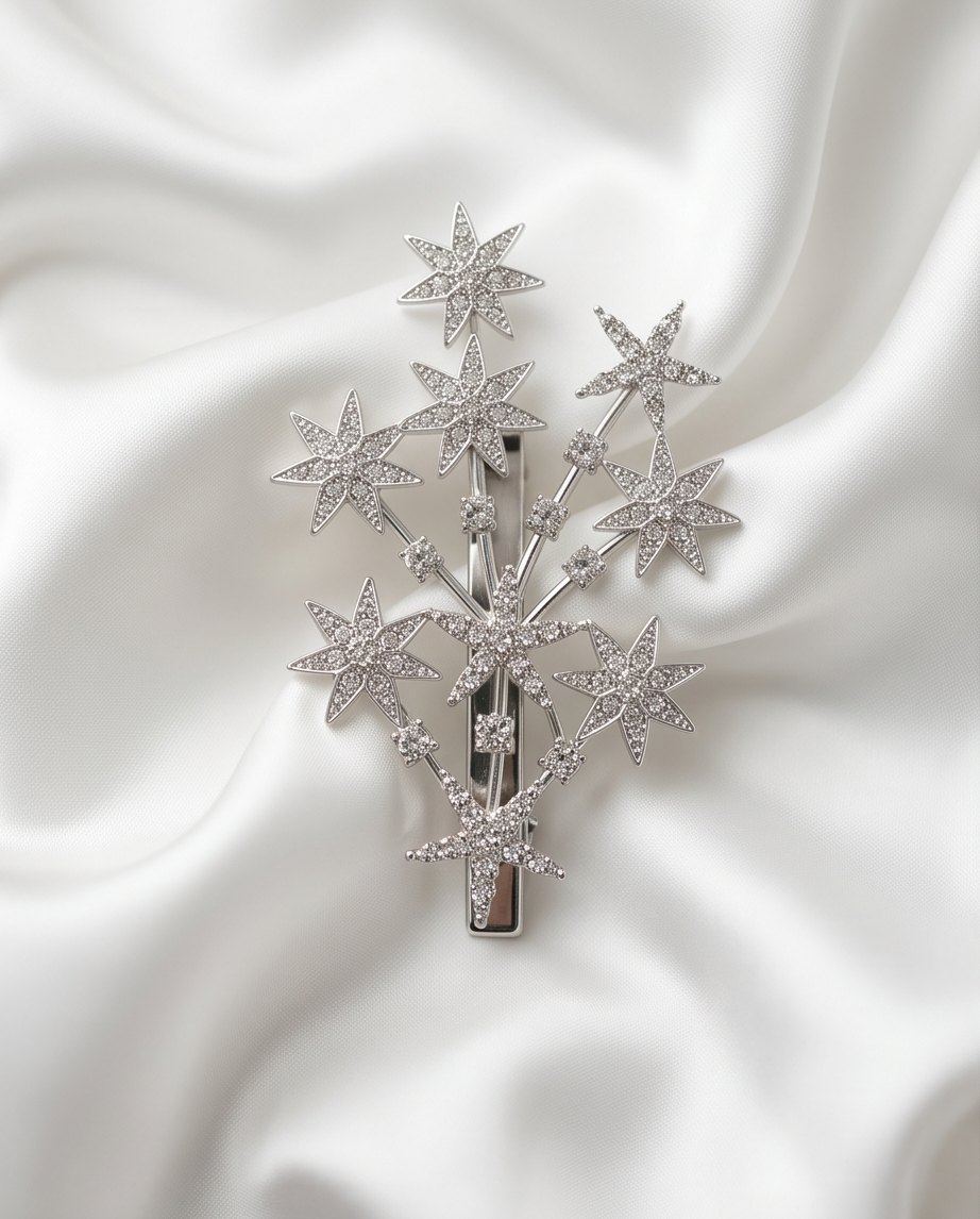 BROCHE PARA PELO CON ESTRELLAS