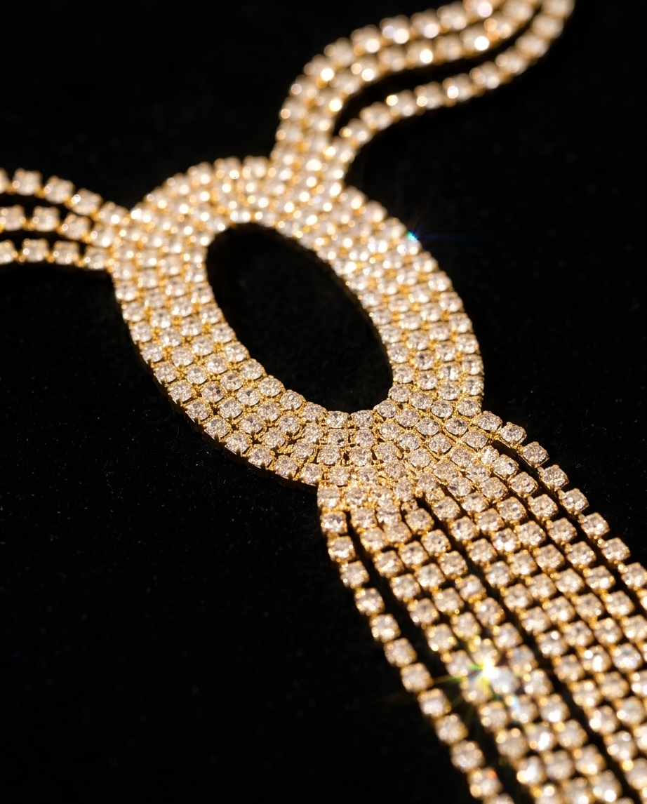 Conjunto de mujer collar y caravanas