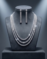 CONJUNTO DE CARAVANAS Y COLLAR FANTASIA