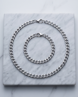 CADENA DE ACERO QUIRURGICO UNISEX CON PULSERA