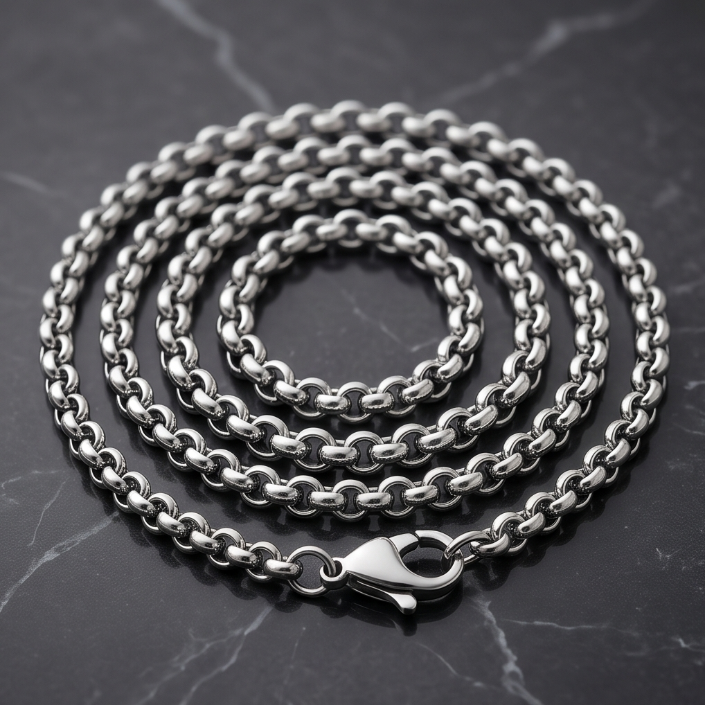 CADENA DE ACERO QUIRURGICO UNISEX
