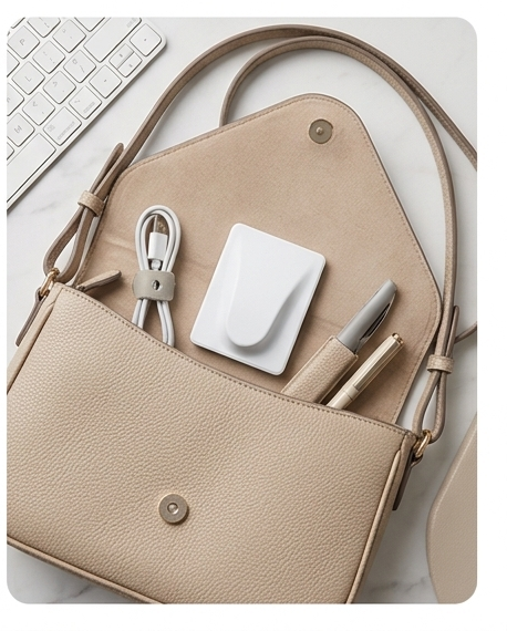 ESPEJO PARA DAMA CON LUGAR PARA ACCESORIO