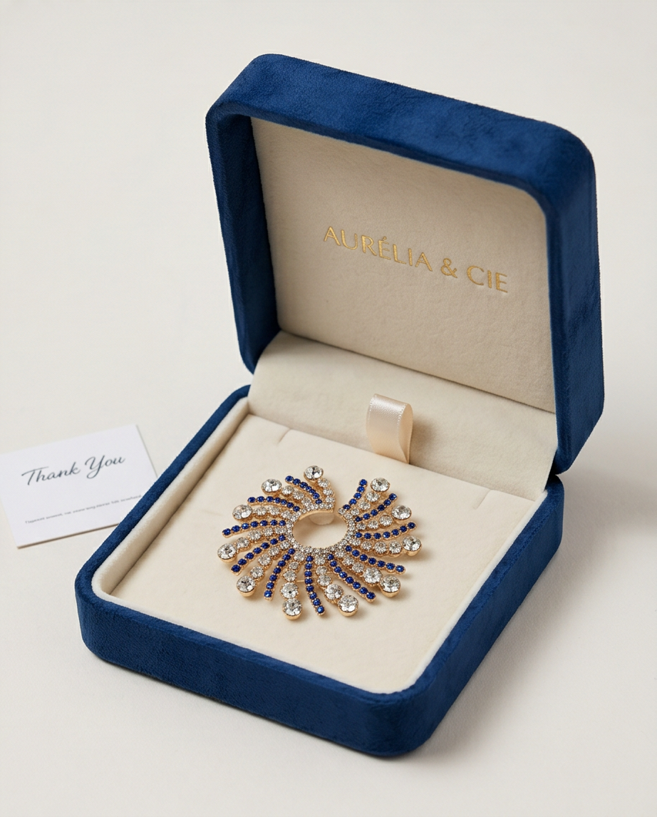 BROCHE O PIN DE DAMA PARA FIESTA