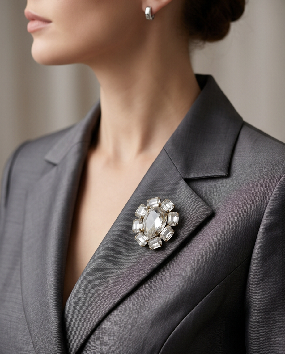 BROCHE O PIN DE DAMA PARA FIESTA