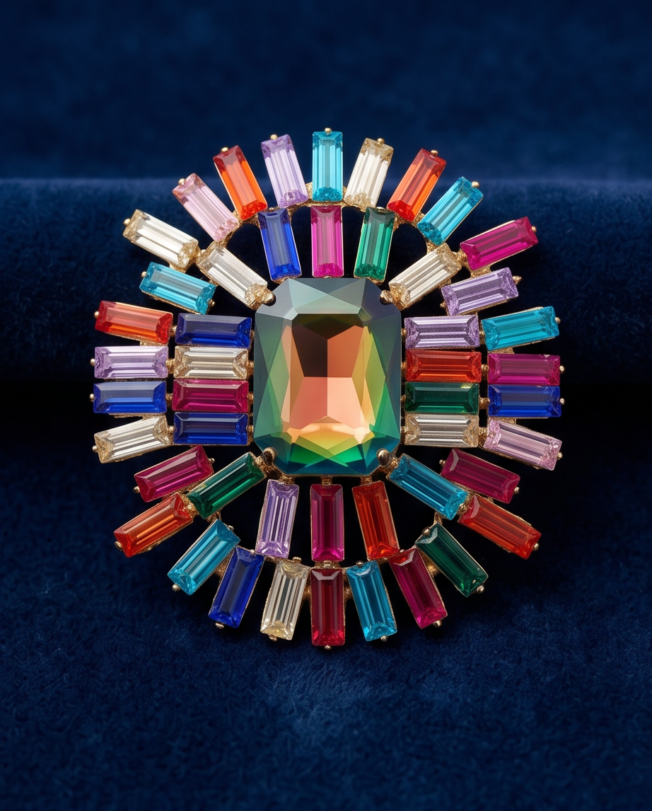 BROCHE O PIN DE DAMA PARA FIESTA