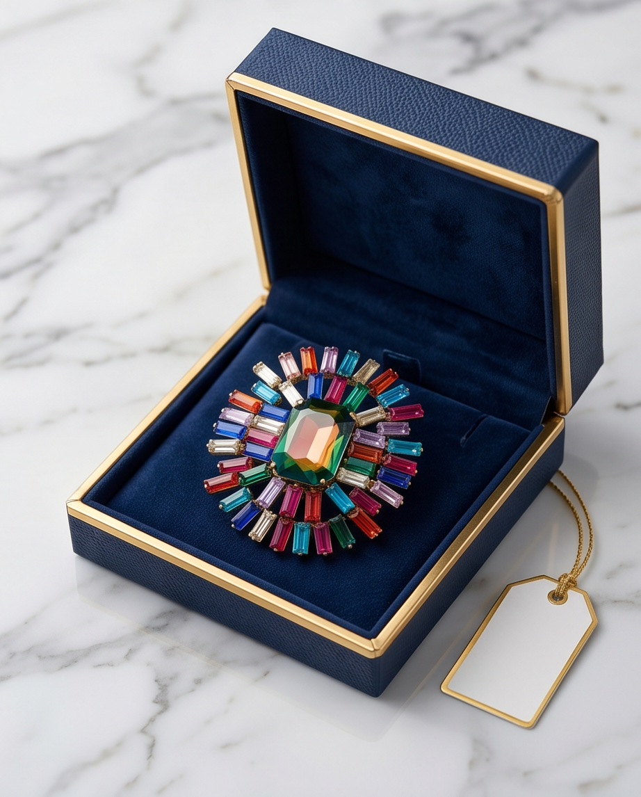 BROCHE O PIN DE DAMA PARA FIESTA