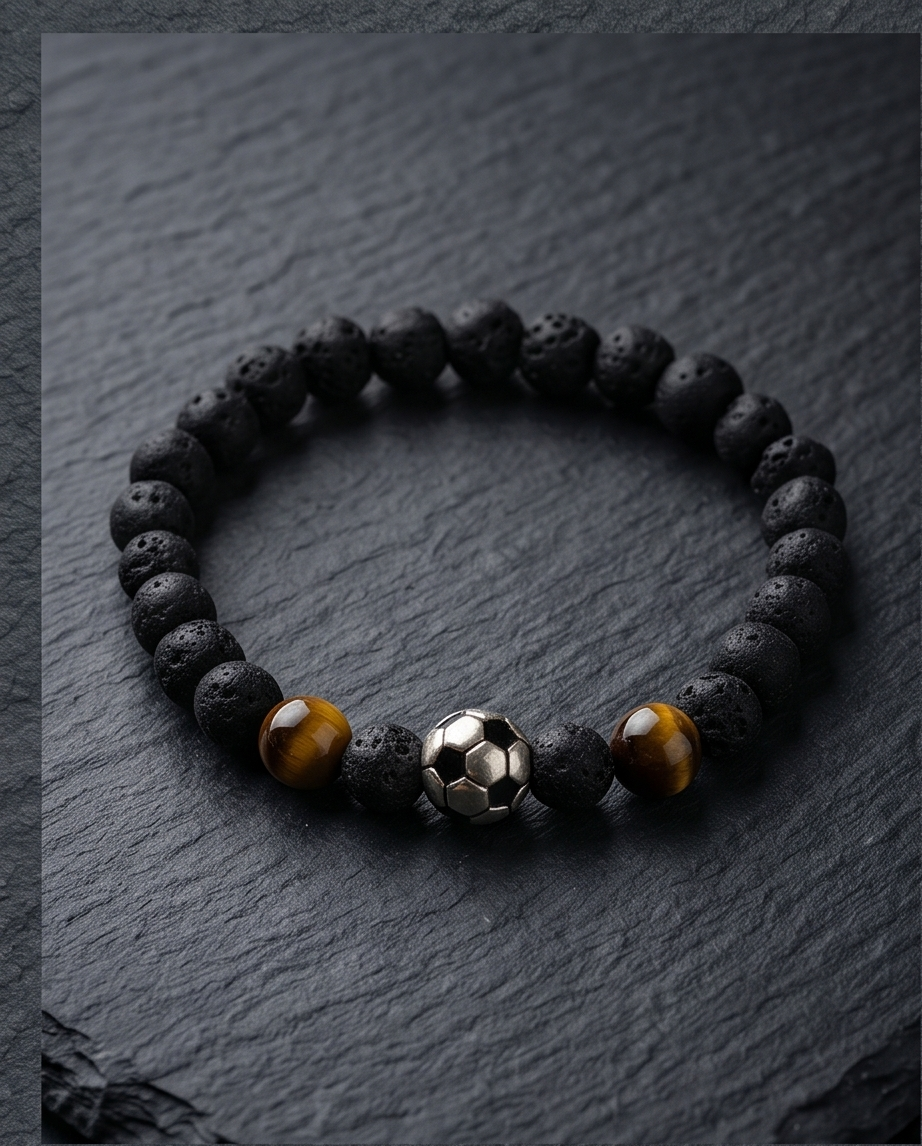 PULSERA UNISEX CON PIEDRA VOLCANICA 2