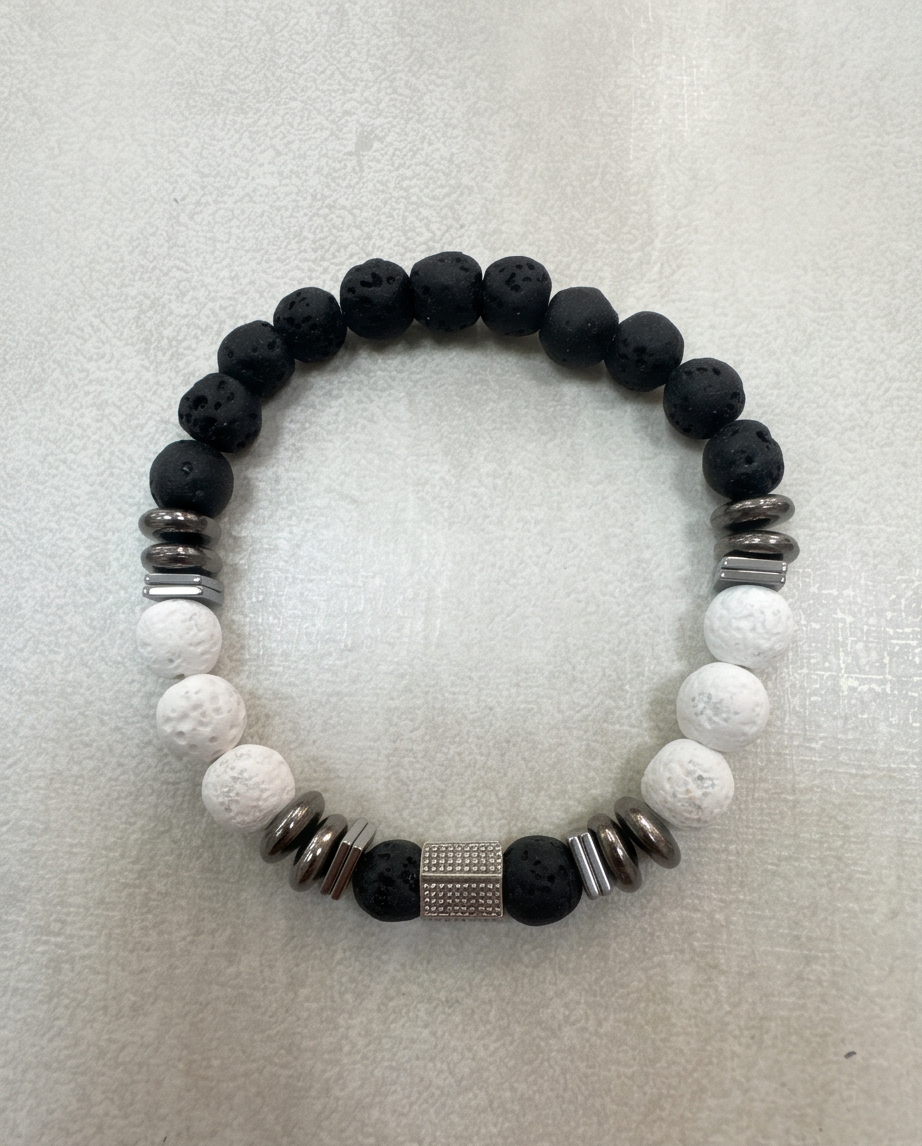 PULSERA UNISEX CON PIEDRA VOLCÁNICA 3