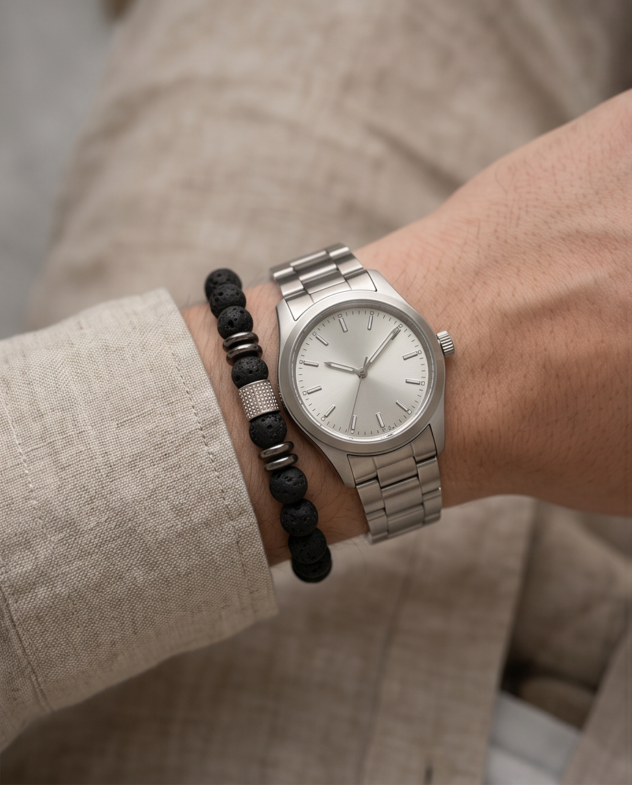 PULSERA UNISEX CON PIEDRA VOLCÁNICA 3