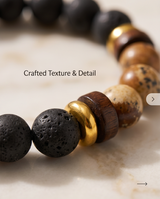 PULSERA UNISEX CON PIEDRA VOLCANICA 4