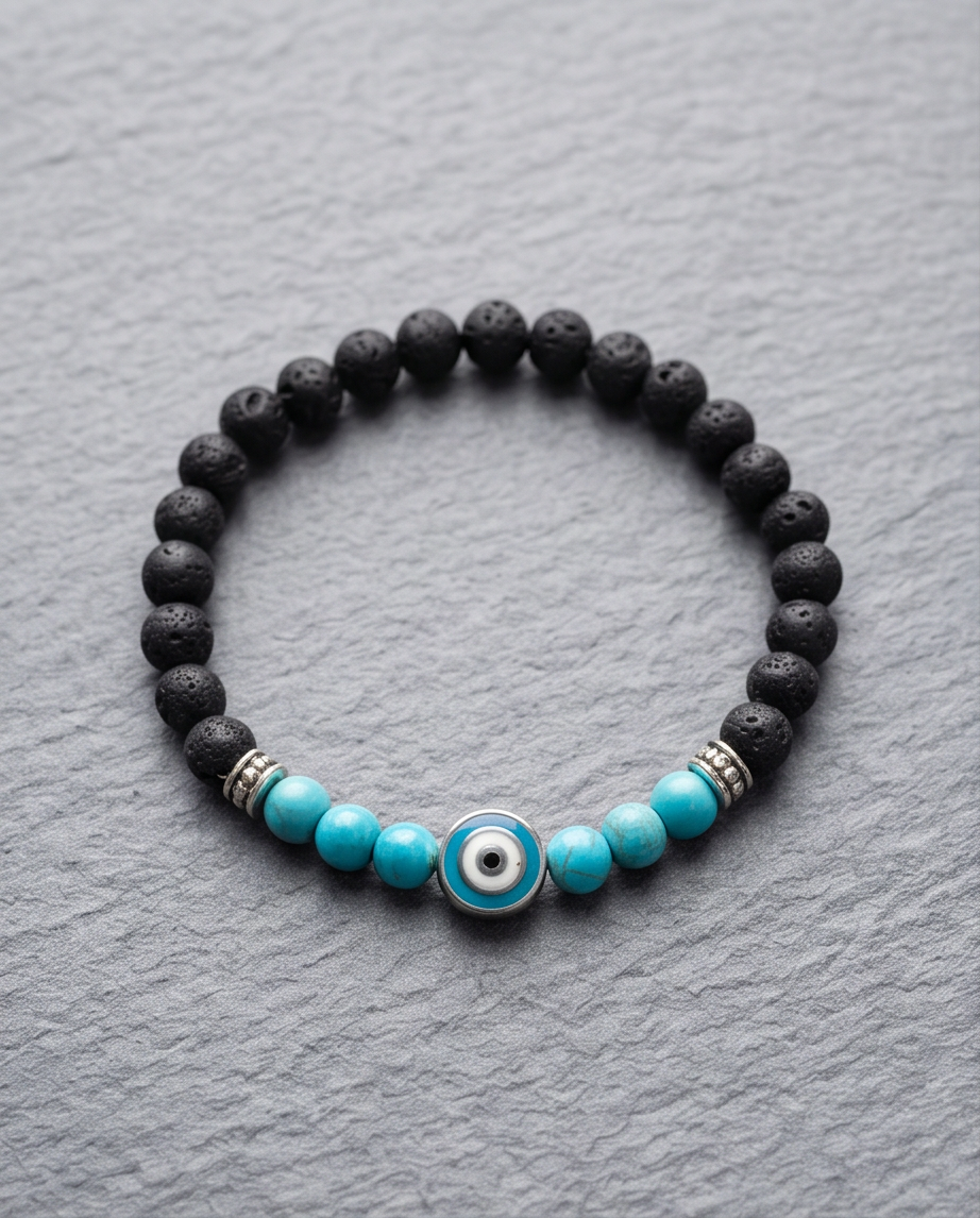 PULSERA UNISEX CON PIEDRA VOLCANICA 5