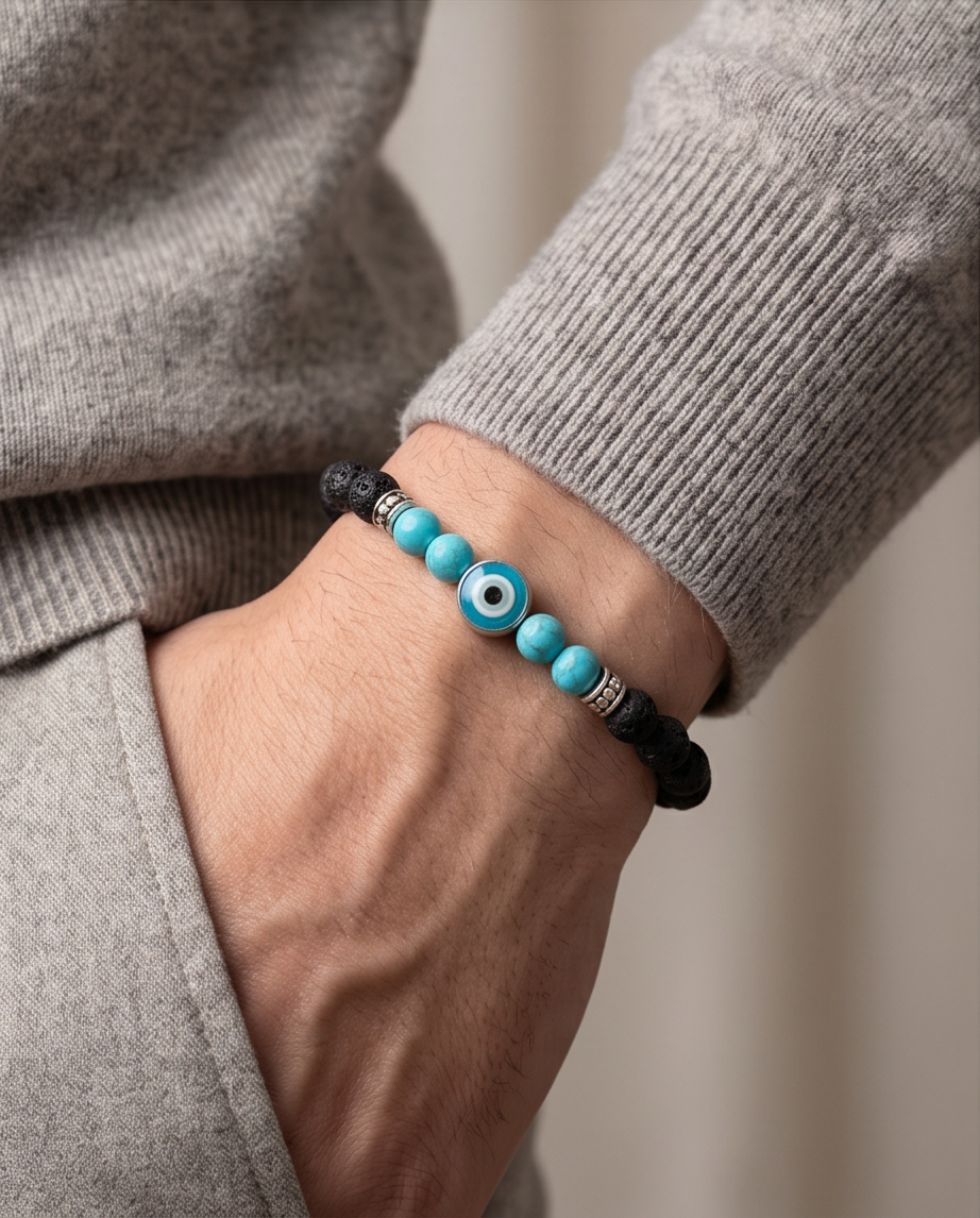 PULSERA UNISEX CON PIEDRA VOLCANICA 5
