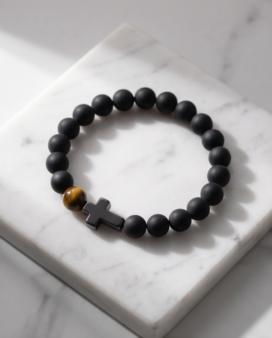 PULSERA UNISEX CON PIEDRA VOLCANICA 8
