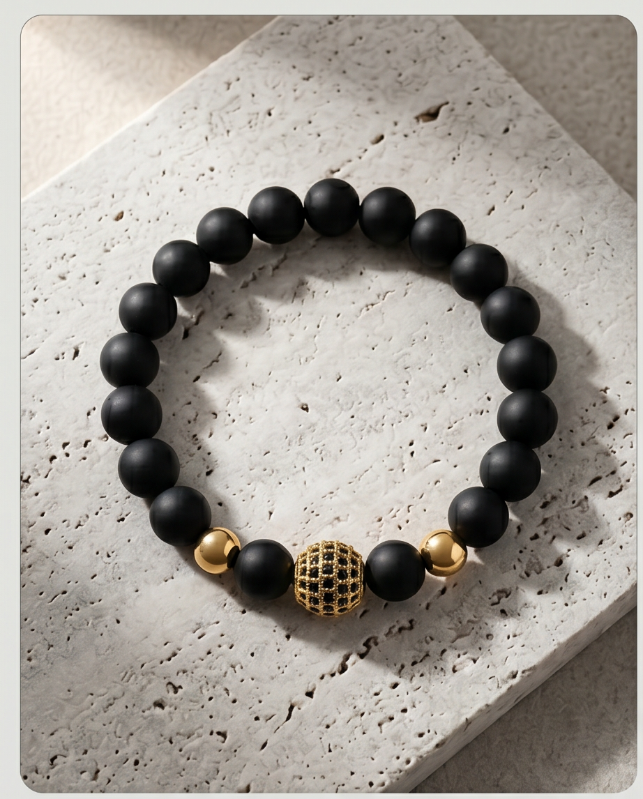 PULSERA DE PIEDRA VOLCANICA