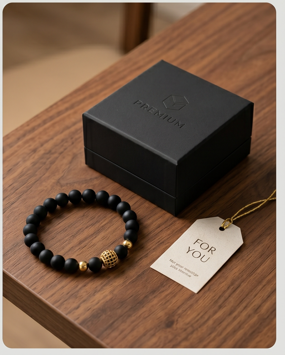PULSERA DE PIEDRA VOLCANICA