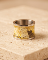 ANILLO DE ACERO ESMALTADO EN COLORES