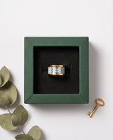 ANILLO DE ACERO ESMALTADO EN COLORES