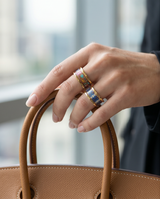 ANILLO DE ACERO ESMALTADO EN COLORES