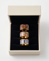 ANILLO DE ACERO ESMALTADO EN COLORES