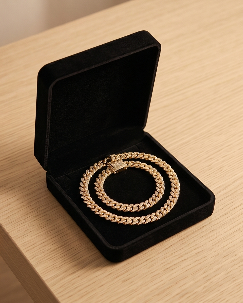 COLLAR CUBANO CON PIEDRAS