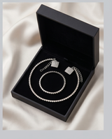 CONJUNTO DE COLLAR , PULSERA , ANILLO Y CARAVANAS