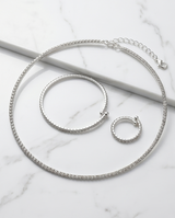 CONJUNTO DE COLLAR CON PULSERA Y ANILLO