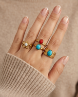 SET DE 5 ANILLOS DE ACERO 001
