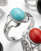 SET DE 5 ANILLOS DE ACERO QUIRURGICO 003