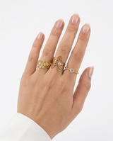 SET DE 5 ANILLOS DE ACERO QUIRURGICO 004