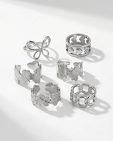 SET DE ANILLOS DE ACERO 010