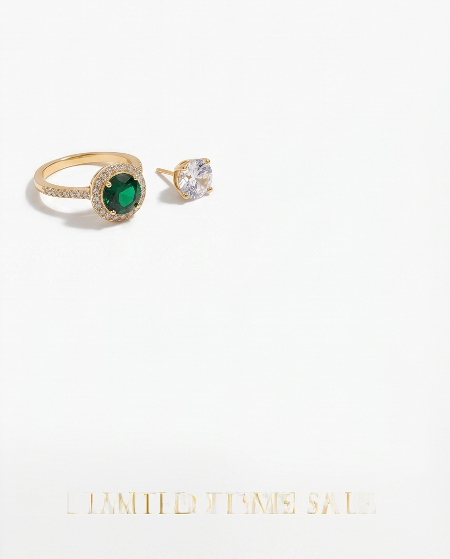 SET DE ANILLOS Y CARAVANAS FANTASIA 013