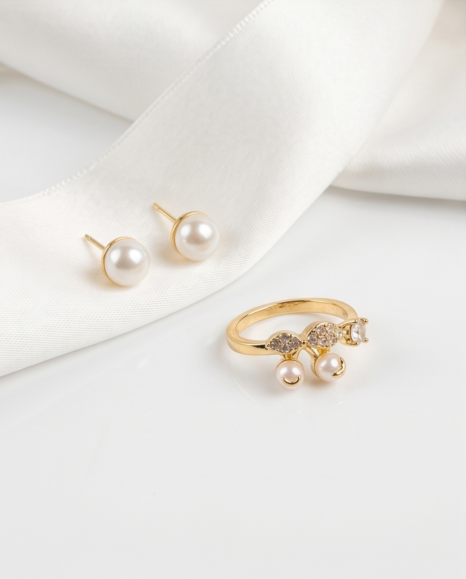 SET DE ANILLO CON CARAVANAS FANTASIA 014