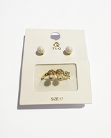 SET DE ANILLO CON CARAVANAS FANTASIA 014