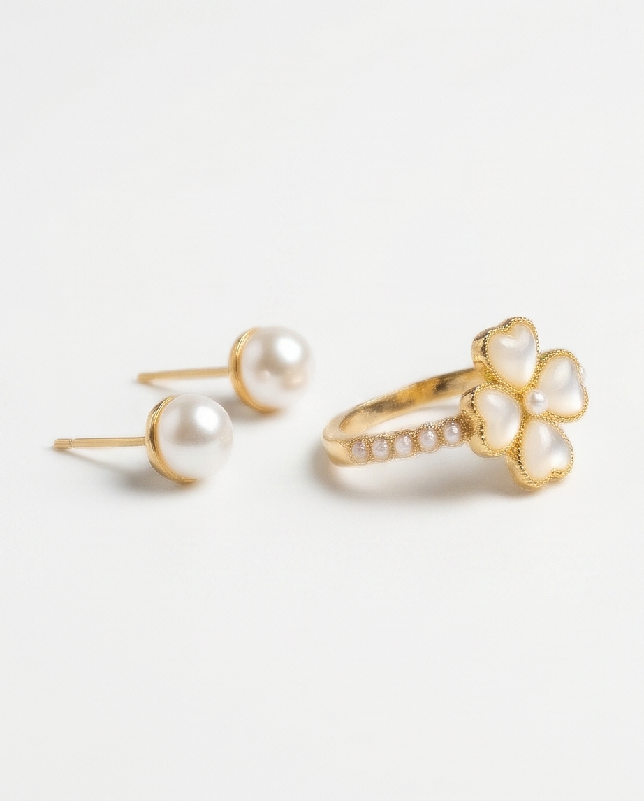 SET DE ANILLO CON CARAVANAS FANTASIA 015
