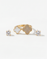 SET DE ANILLOS CON CARAVANAS FANTASIA 17
