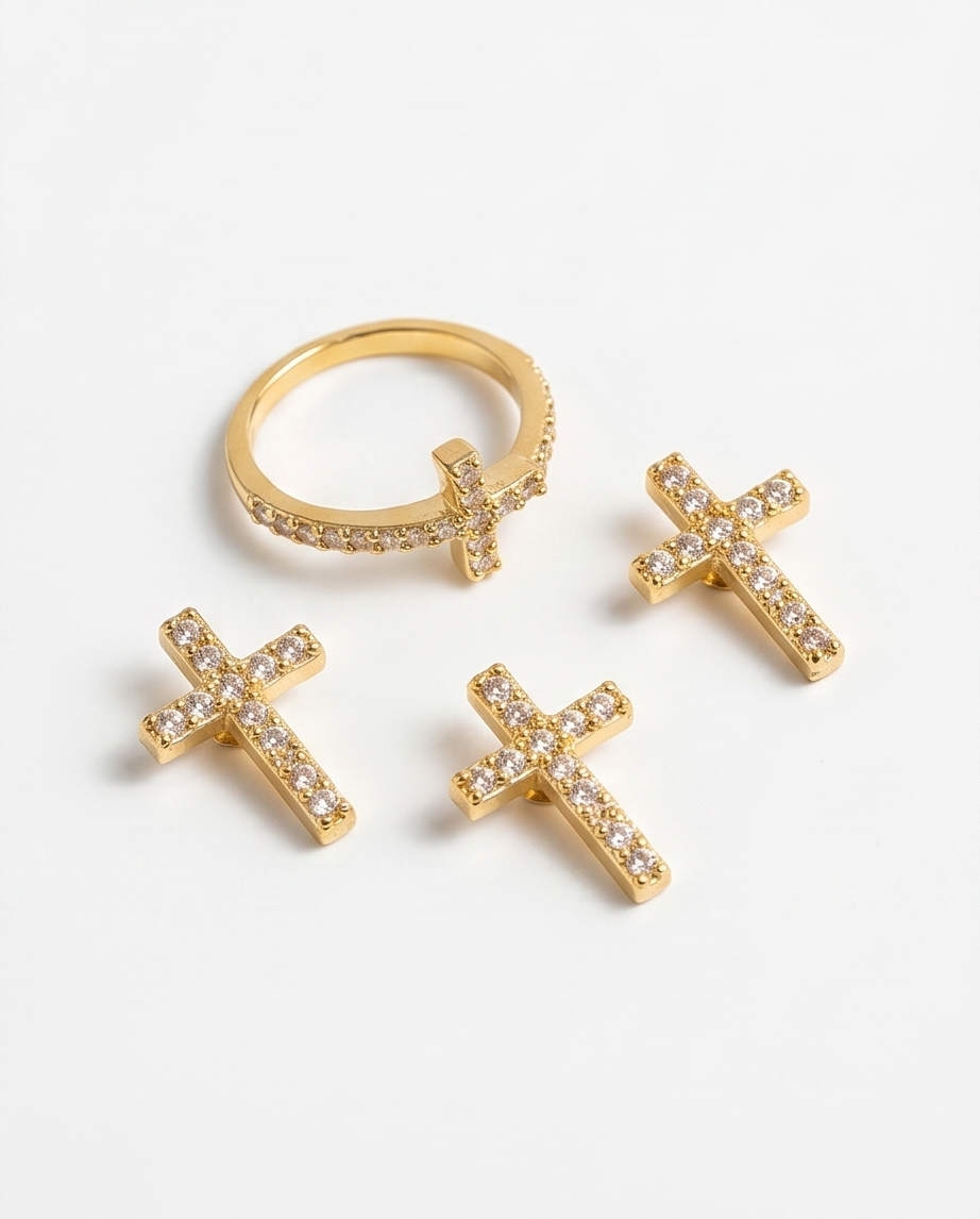 SET DE ANILLO CON CARAVANAS EN FANTASIA 020