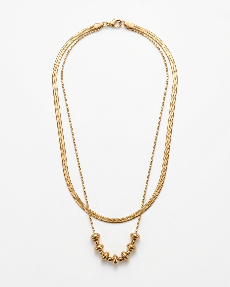 COLLAR DE ACERO QUIRURGICO DORADO 030