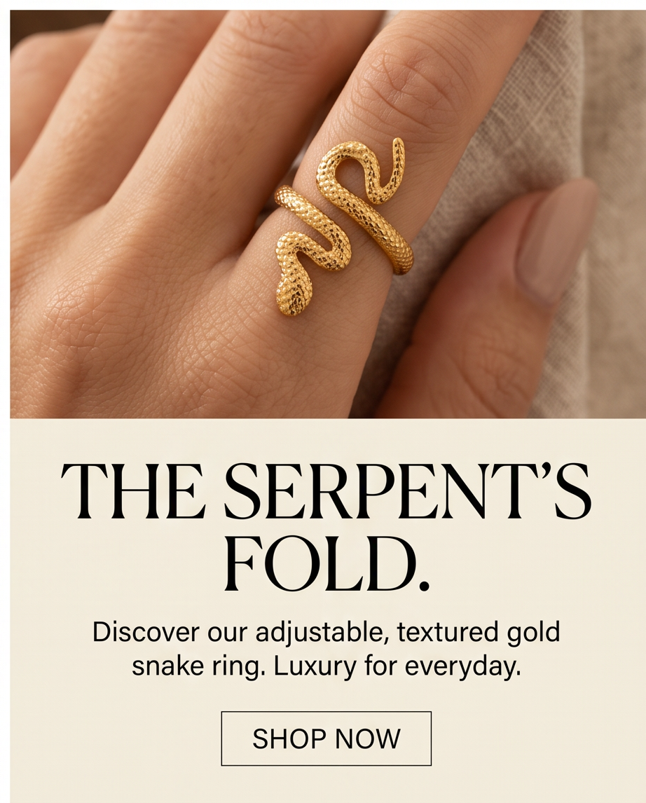 ANILLOS DE ACERO DAMA CON FORMA DE VÍBORA