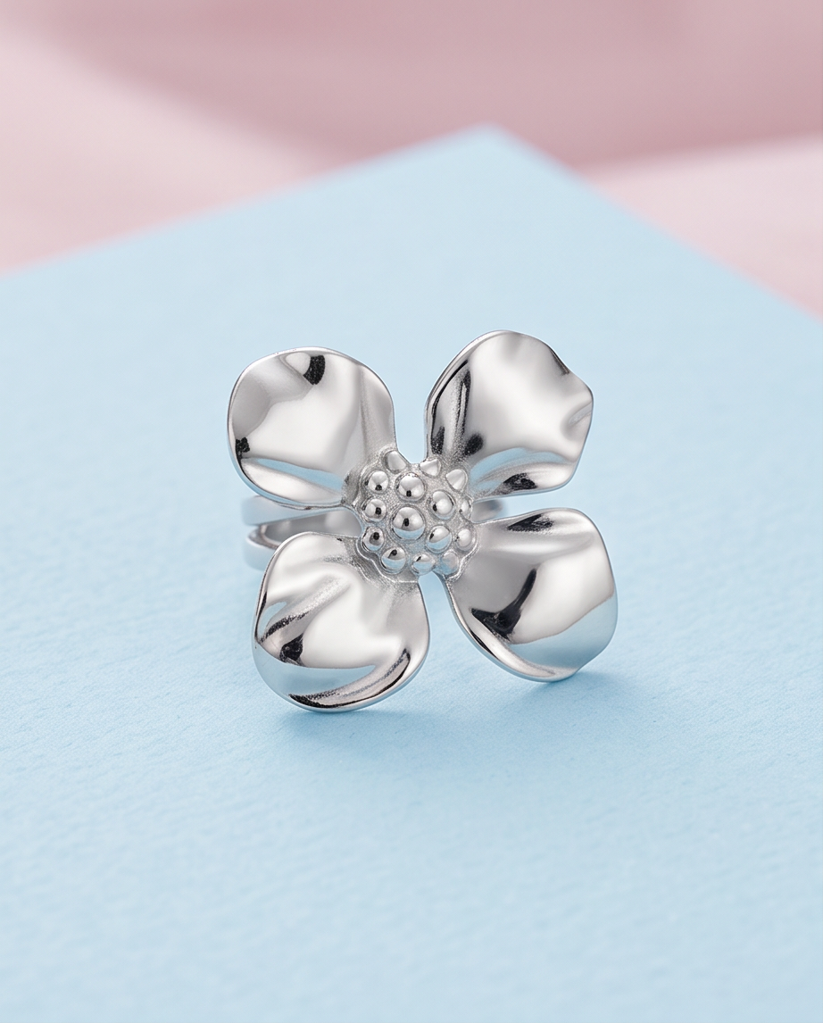 ANILLO DE ACERO DAMA PARA TALLES MÚLTIPLES