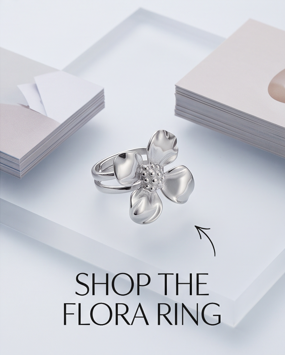 ANILLO DE ACERO DAMA PARA TALLES MÚLTIPLES