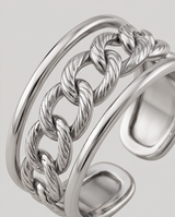 ANILLO DE ACERO DAMA PARA TALLES MÚLTIPLES