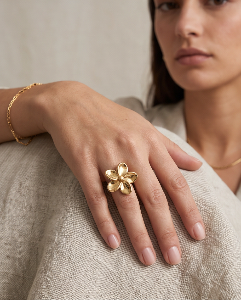 ANILLO DE DAMA ACERO PARA MÚLTIPLES TALLES