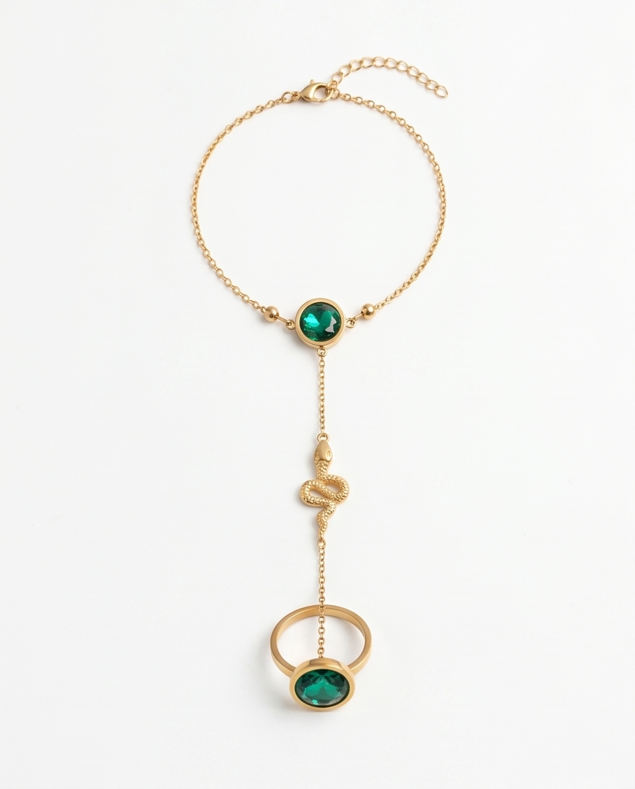 PULSERA CON ANILLOS Y PIEDRAS 127