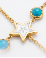PULSERA CON ANILLOS Y PIEDRAS 128