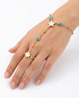 PULSERA CON ANILLOS Y PIEDRAS 128