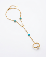 PULSERA CON ANILLOS Y PIEDRAS 128