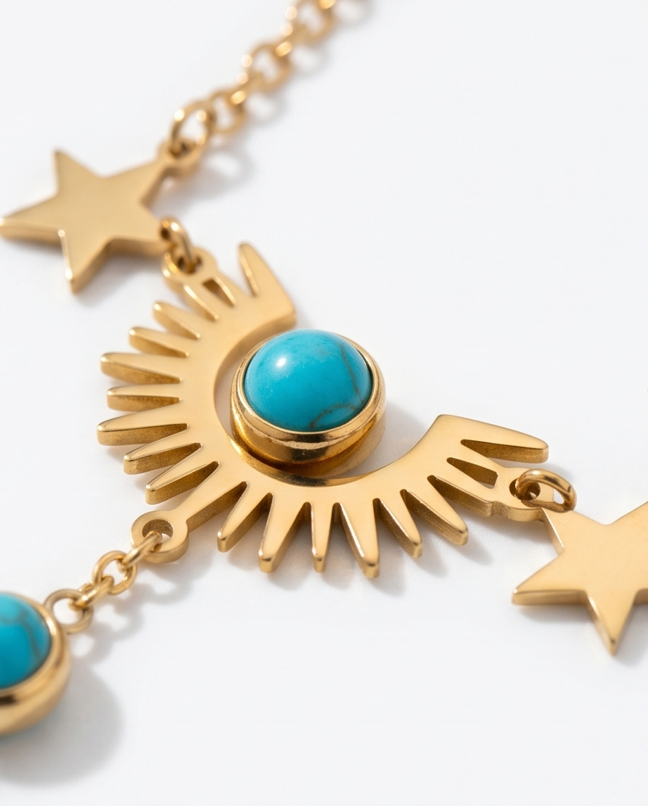 PULSERA CON ANILLOS Y PIEDRAS 129