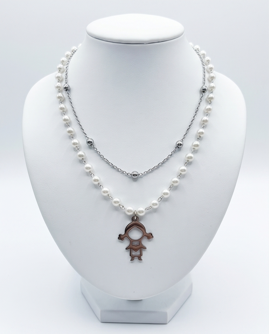 COLLAR DON DIJE ACERO NENITOS Y PERLAS 2025-2026