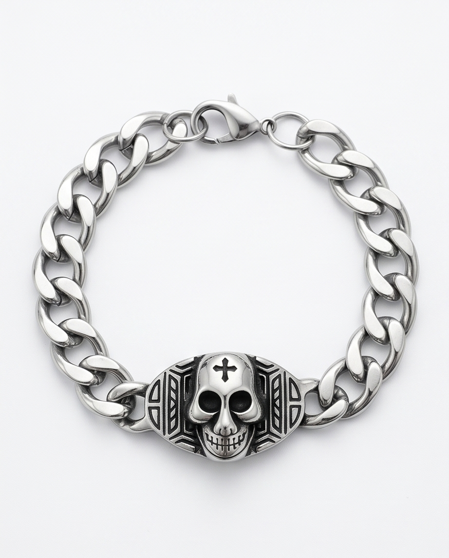 PULSERA DE HOMBRE EN ACERO QUIRURGICO 06